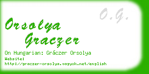 orsolya graczer business card