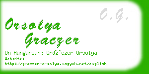 orsolya graczer business card